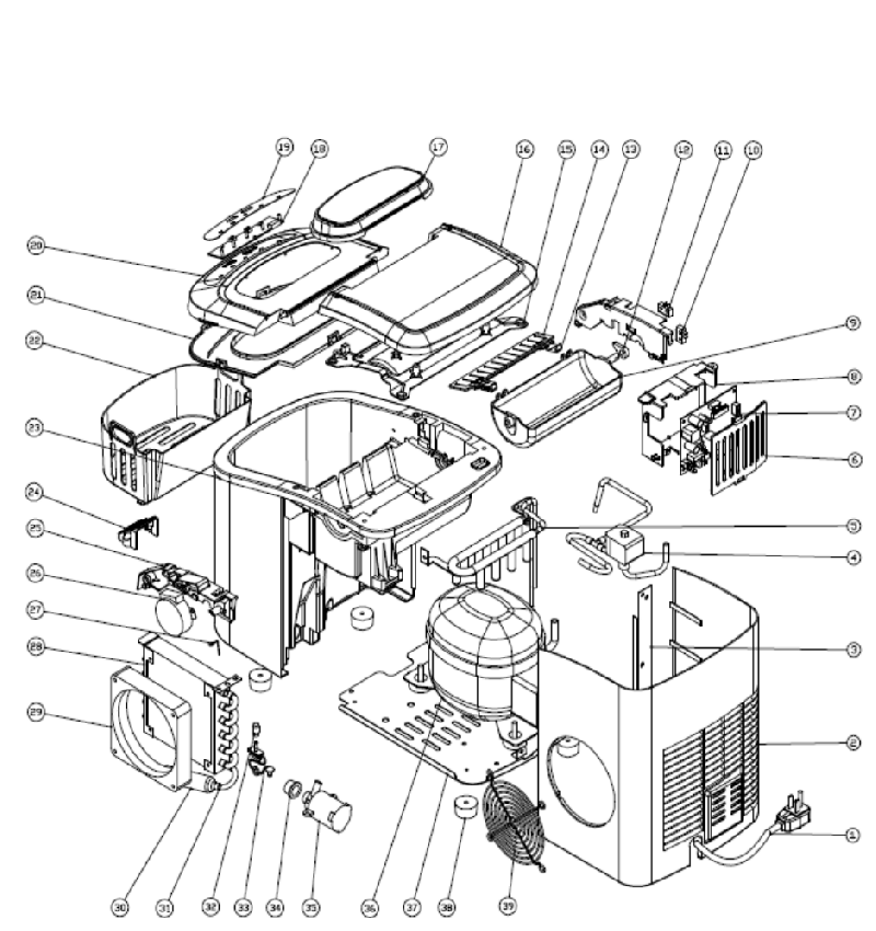 Avanti IM12IS Ice Maker Parts list PDF View/Download